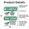 Signmission Hot Surface Sign, 14 in H x 10 in W, Vinyl Decal, Hot Surface Do Not Touch Bilingual OS-2PACK-BC-D-1014-L-10029 - alternate 2